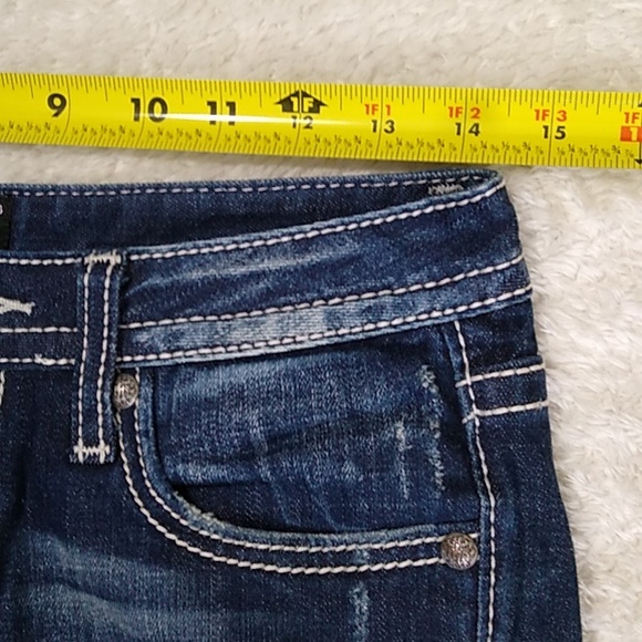 Bedrock for Express Jeans size 0 Boot Distressed - Picture 13 of 16